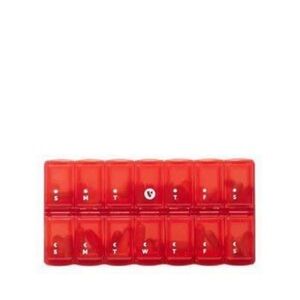 NEW⛱️Love Wellness - Red Weekly Vitamin/Pill Organizer - OS